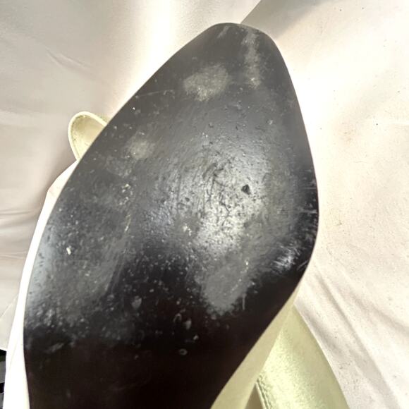 Dyeables by Highlights Vintage Size 8 Made USA Pump heels light Gold - Picture 14 of 14